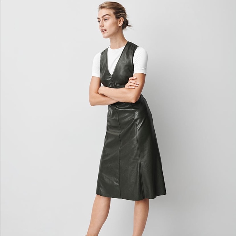 Prologue Fit & Flare faux leather dress!